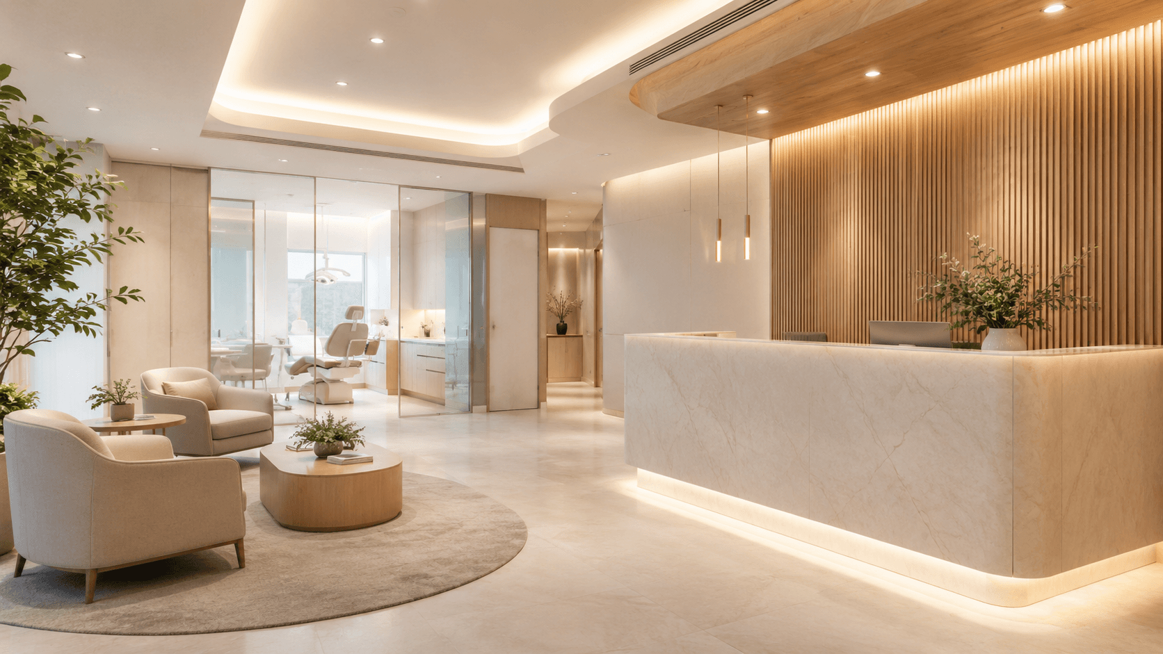 Modern clinic interior